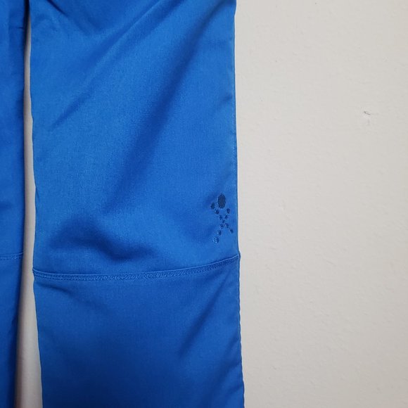 Ergo by Life Threads Royal Blue Slim Leg Scrub Pants XS Tall - Picture 6 of 8